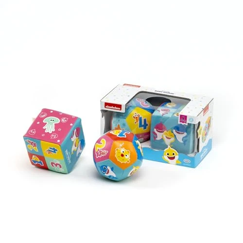 Oferta limitada: ODS - Baby Shark - Juego de Pelota y Cubo Ultra Suave, Juego de Primera Infancia para Desarrollo táctil y Visual con números, de Piel sintética, Lavable con paño húmedo, Edad Recomendada +6 Meses de 16.87 € a 16.87 € (ahorro 0.00%)