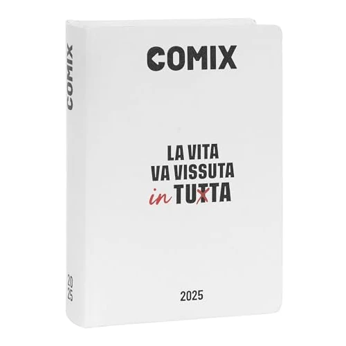 Limitiertes Angebot: Comix - Tageskalender 16 Monate, Schülerkalender 2024-2025 für Jungen und Mädchen, mit festem Einband, ideal für die Oberschule, 13 x 17,8 cm, Weiß von 15.83 EUR auf 15.83 EUR (Spare 0%)