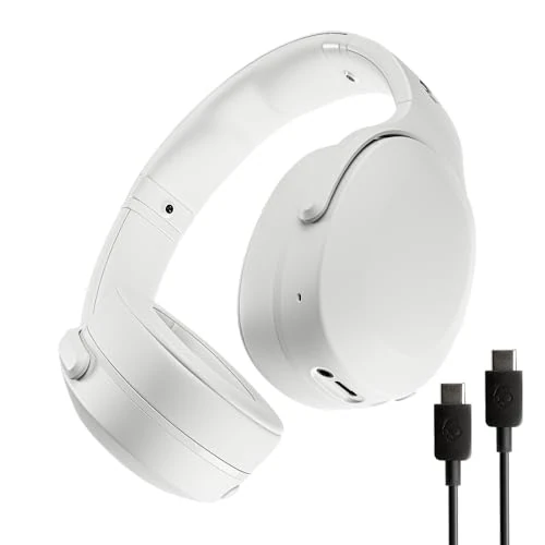 Offerta a tempo: Skullcandy Crusher Evo Wireless Bluetooth Headphones with Multi-Sensory Bass and Charging Cable, Noise Isolating Over-Ear Fit, Up to 40 Hours Battery, Microphone for iPhone Android - Bone - 37% da 189.99 € a 119.99 €