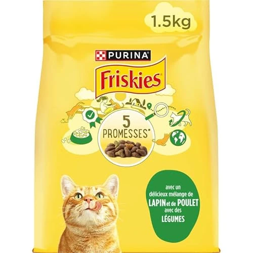 FRISKIES Królik, kurczak i warzywa - 1,5 KG - Karma dla dorosłych kotów