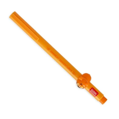 Zeitlich begrenztes Angebot: Legami - Gelschreiber mit dekorativem Tier - Lovely Friends, Tiger-Thema, nicht rollend, orange Tinte, entfernbares und wieder kombinierbares Tier, 0,5 mm Spitze von 4.43 € auf 4.43 € (0.00% Rabatt)