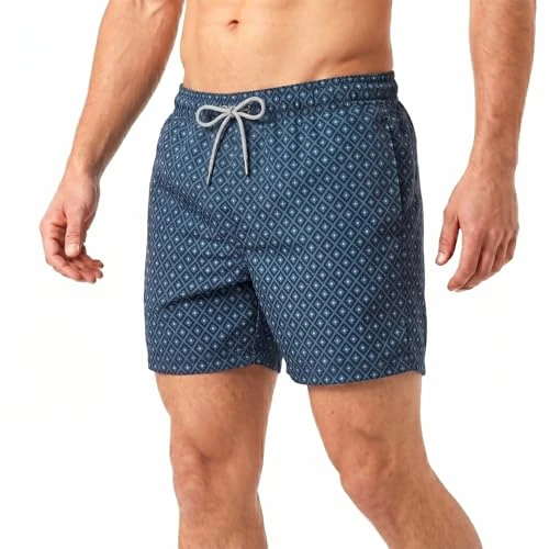 Offre limitée : RIPT Short de Bain Homme Séchage Rapide – Boardshort avec Doublure Mesh, Protection UV50, Short Plage Natation Surf Vacances Été (Imprimé Diamant Bleu de l'armée de l'air, L) de 14.95 € à 14.95 € (0.00% de remise)
