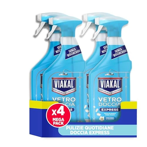 Offerta a tempo: Viakal Express - Doccia Spray Anticalcare - 4 Pezzi — 43% da 18,90 € a 10,72 €