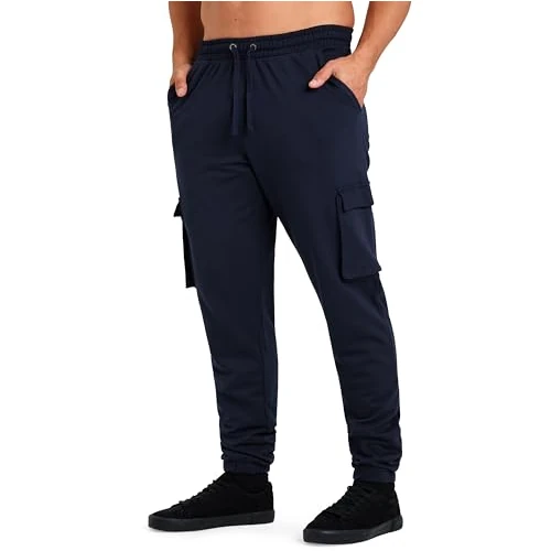 Oferta limitowana: CityComfort Męskie joggery cargo z 4 kieszeniami, wygodne, codzienne, stylowe spodnie dresowe - prezenty dla niego, granatowy, S z 124.37 zł na 124.37 zł (oszczędź 0.00%)