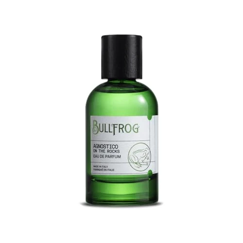 Bullfrog Eau De Parfum Agnostico On The Rocks 100 ml: Fragancia Cítrica, Amaderada y Ámbar, Notas de Bergamota, Anís, Mandarina y Piña - Fabricado en Italia