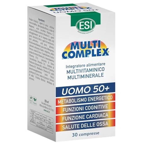 Offerta a tempo: ESI - Multicomplex Uomo 50+ Integratore Alimentare - 30 Compresse — 40% da 10,90 € a 6,57 €