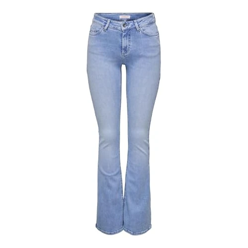 Limited-time offer: ONLY Onlblush Mid Flared DNM Tai198 Noos, Special Bright Blue Denim, L / 30L from 32.12 GBP to 32.12 GBP (save 0%)