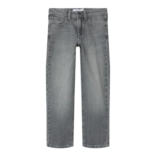 NAME IT Straight Jeans Nkmryan 5950-Dm Noos-Vaqueros Rectos, Denim Light Grey, 152 para Niños