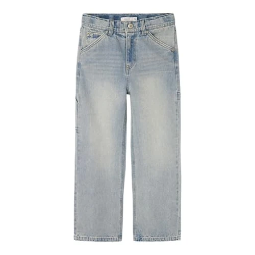 Offerta a tempo: NAME IT Boy Jeans Straight Fit Carpenter, Vintage Light Blue Denim, 158 - 73% da 36.99 € a 9.91 €