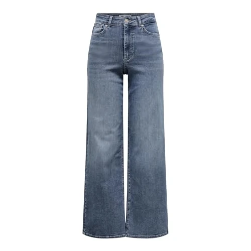 Onlmadison Blush Hw Wide DNM Tai853 Noos, Special Blue Grey Denim, S x 32L