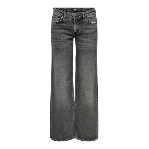 Offre limitée : Only Femme Onljuicy LW Wide DNM Dot890 Noos Jean Large, Dark Grey Denim, 29W / 30L EU de 49.99 € à 34.19 € (32% de remise)