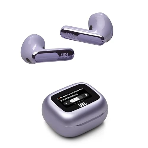 JBL Live Flex 3 Cuffie Wireless Bluetooth, 50 Ore di Autonomia, con Cancellazione Adattiva del Rumore e High-Resolution JBL Signature Sound, Impermeabili IP54, Viola