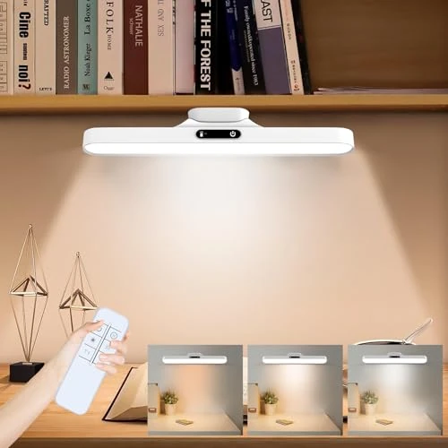 iodoo Eclairage LED Cuisine Sous Meuble avec Télécommande, Lampe Sous Meuble Cuisine Rechargeable par USB, Lampe d'armoire Tactile à Intensité Variable (White)