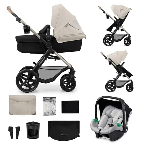 Oferta ograniczona: Kinderkraft MOOV 2 3 w 1 fotelik samochodowy, Mink PRO I-Size, system podróżny, wózek dziecięcy, krzesło spacerowe, składane, dla noworodka, od urodzenia do 3 lat, Szary z 844.99 PLN na 844.99 PLN (zniżka 0%)