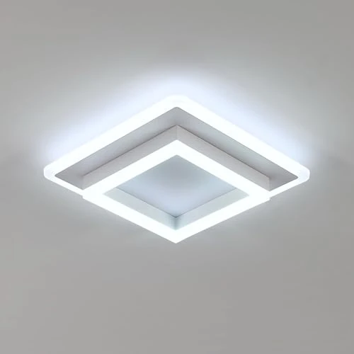 Offerta a tempo: SENQIU Plafoniera LED Soffitto, 30W 3375LM Lampada da Soffitto Quadrata | Moderna, Lampadario LED Soffitto Bianca in Acrilico per Soggiorno, Cucina, Corridoio, Luce Bianca Fredda 6500K, 30CM - 0.00% da 38.98 € a 38.98 €