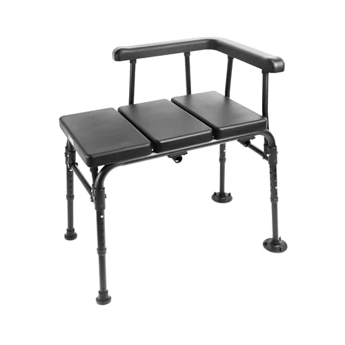 KMINA - Ławka łazienkowa, antypoślizgowe siedzisko kąpielowe dla dorosłych, podnośniki kąpielowe dla osób niepełnosprawnych i starszych, krzesło kąpielowe dla osób starszych z wyściełanym