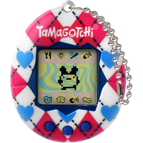 Offerta a tempo: Tamagotchi original – Bandai – Argyle Heart – Animaletto Virtuale Elettronico con Schermo LCD – Gioco Interattivo in italiano con Mini‑Giochi – Giocattolo per bambini 8 anni e + – 42981 - 0.00% da 24.55 € a 24.55 €