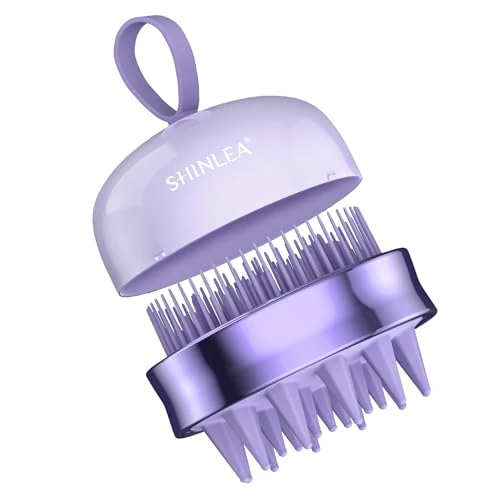 Offerta a tempo: SHINLEA Spazzola massaggiante per cuoio capelluto - Spazzola per shampoo, pulizia profonda, massaggio capelli double face silicone, riduce forfora - 37% da 13.99 € a 8.81 €