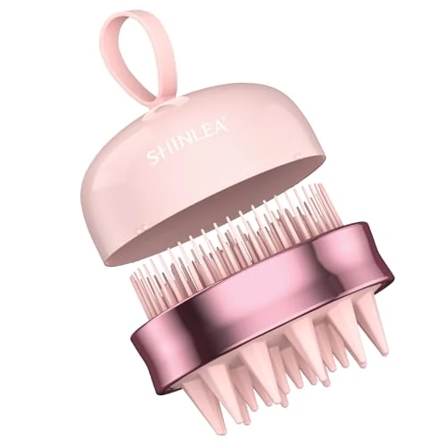 Offerta a tempo: SHINLEA Massaggiatore Cuoio Capelluto - Spazzola Silicone per Capelli Asciutti e Bagnati - Trattamenti Capelli - Rosa - 33% da 12.99 € a 8.76 €