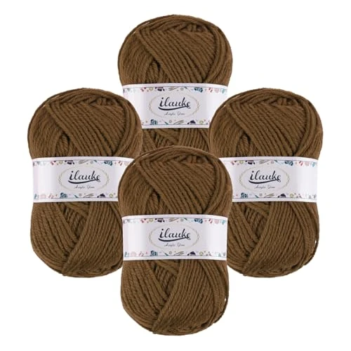 Limited offer: ilauke Crochet Yarn Knitting Wool, 12 x 50g Balls of DK Yarn for Hand Knitting, Colored Acrylic Yarn Set for Beginners Adults, Includes 12 Crochet Accessories from 14.99 EUR to 14.99 EUR (save 0%)