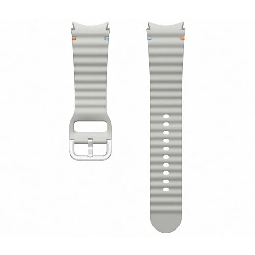 Samsung Bracelet de sport (M/L) ET-SNL31 pour Galaxy Watch7, accessoire original, élastique, durable, bon ajustement, argenté