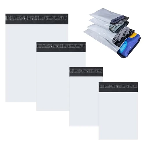 Zeitlich begrenztes Angebot: Carehabi 100 Stück Versandtaschen Plastik, Verpackungstüten Versandtaschen Warensendung Wasser Staubdichte Selbstklebende Versandtüten von 13.99 € auf 11.89 € (15% Rabatt)