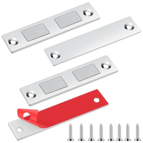 Offre limitée : Romon Aimant Porte Placard, 2 Pièces Ultra Mince Loqueteaux Magnétiques Puissant Aimant de Porte Placard Cuisine Loquet Magnétique Vis Aimant Meuble Fermeture pour Tiroir, Armoire, Porte Coulissant de 8.99 € à 8.99 € (0.00% de remise)