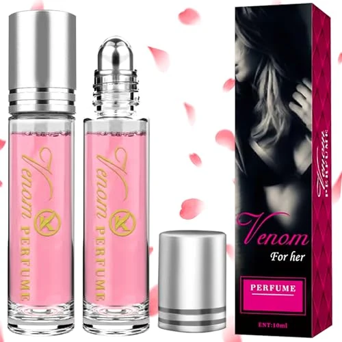 Offerta a tempo: SEO-FANALLY 2 Pezzi Profumo Feromoni per Donna, Profumo Donna, Profumo ai Feromoni per Pheromone Perfume Venom, Fragranza Duratura, Bella e Sicura di sé - 29% da 9.99 € a 7.12 €