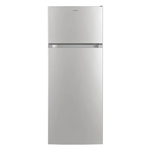 Candy Double Door, CDG1S514ES Freestanding Refrigerator, 242 liters, 41 dB, Silver, HxWxD 143 x 55 x 55 cm [Energy Class E]