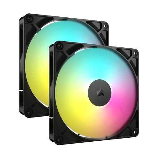Offerta a tempo: CORSAIR RS140 ARGB 140 mm PWM Ventole – Connessione a Margherita – Basso Rumore – Cuscinetto a Cupola Magnetica – Confezione Doppia – Nero - 25% da 39.90 € a 29.90 €