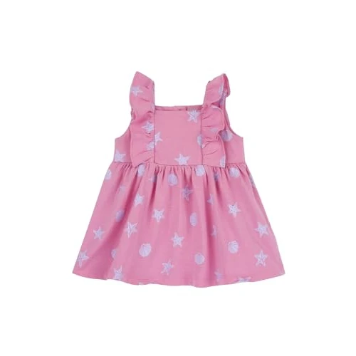 Chicco, Vestito Neonata, Vestito Rosa a Maniche Corte, in Morbido Cotone, Designed in Italy, Abbigliamento Neonata 0-24 Mesi, Idee Regalo Nascita