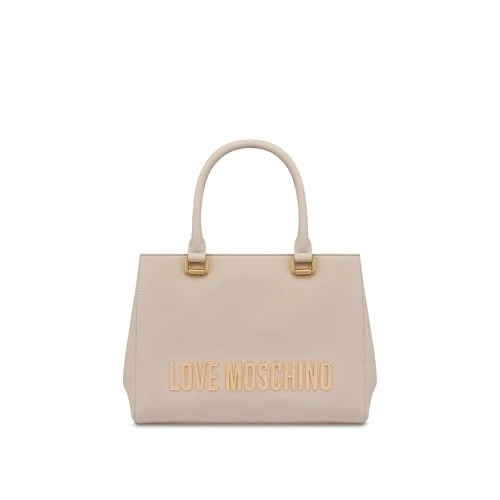 Love Moschino Brand Women's Shoulder Bag, Model JC4022PP1MKD0, Made of Synthetic Leather, ivory (ral 1013), 28X21X11