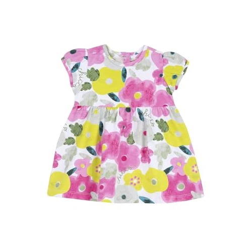 Chicco Baby Girls' Vestito A Maniche Corte Dress, Multicolor(2), 12 Months
