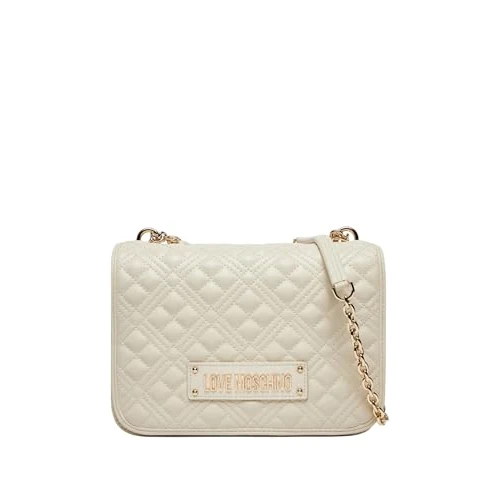 Love Moschino Women's Shoulder Bag JC4000PP1MLA0, ivory (ral 1013), 26X19X7