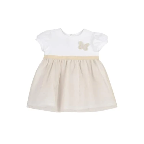 Chicco, Vestito Elegante Neonata, a Maniche Corte, Ideale per Eventi, Feste o Altre Occasioni, Designed in Italy, Abbigliamento Neonata 0-24 Mesi, Idee Regalo Nascita