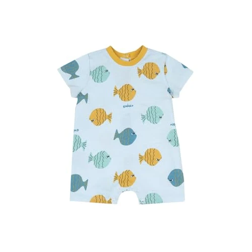 Chicco, Barboteuse Bébé Garçon en Coton Doux, avec Ouverture Confortable au Dos et à Rabat, Designed in Italy, Vêtements Bébé 0-24 Mois, Idées Cadeau Naissance