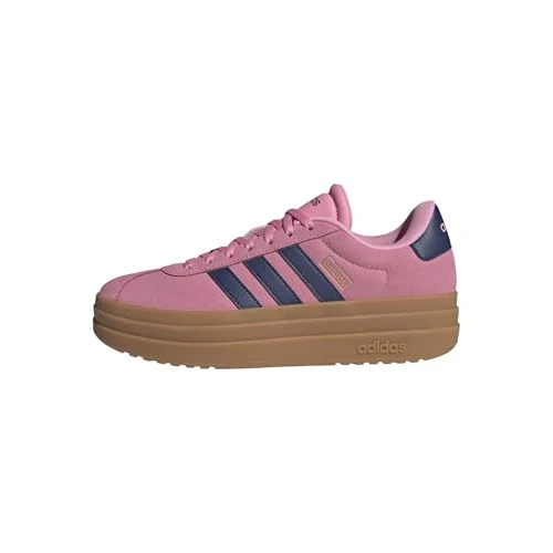 adidas Femme VL Court Bold Shoes, Bliss Pink/Dark Blue/Gold Metallic, 38 EU