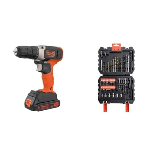 Offerta a tempo: BLACK+DECKER BCD001C1-QW Trapano Avvitatore a batteria 18 V, 1 batteria 18V — 16% da 86,50 € a 72,64 €