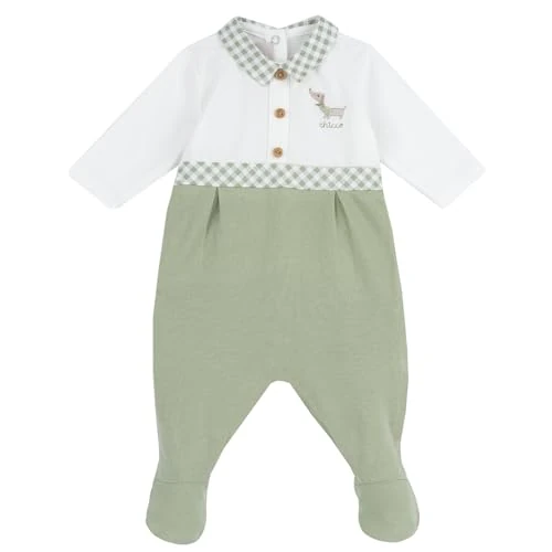 Chicco, Tutina Neonato, in Morbido e Leggero Cotone, con Comoda Apertura sulla Schiena, Ideale per la Primavera e l'Autunno, Designed in Italy, Abbigliamento Neonato 0-24 Mesi