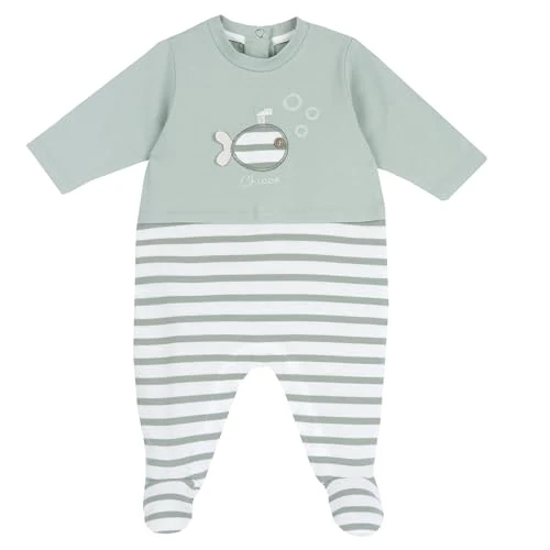 Chicco, Tutina Neonato, Tutina in Morbido e Leggero Cotone, con Comoda Apertura sulla Schiena ed Entrogamba, Ideale per Primavera e Autunno, Designed in Italy, Abbigliamento Neonato 0-24 Mesi