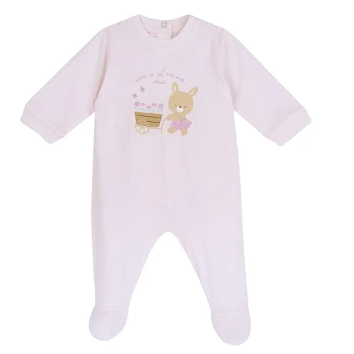 Chicco Baby Tutina in Cotone Con Piedino Toddler Pyjamas, Pink Light, 3 Months