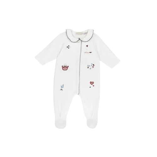 Chicco, Strampler für Neugeborene, aus Leichter und Weicher Baumwolle, mit Praktischer Front- und Schrittöffnung, Ideal für Frühling und Herbst, Designed in Italy, Babykleidung 0-24 Monate