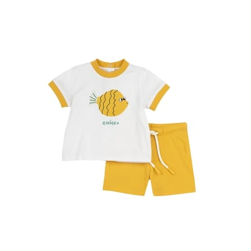 Chicco, Conjunto Niño, Camiseta y Pantalones Cortos, con Tiernos y Simpáticos Diseños, Designed in Italy, Ropa Bebé 0-24 Meses, Idea Regalo Nacimiento