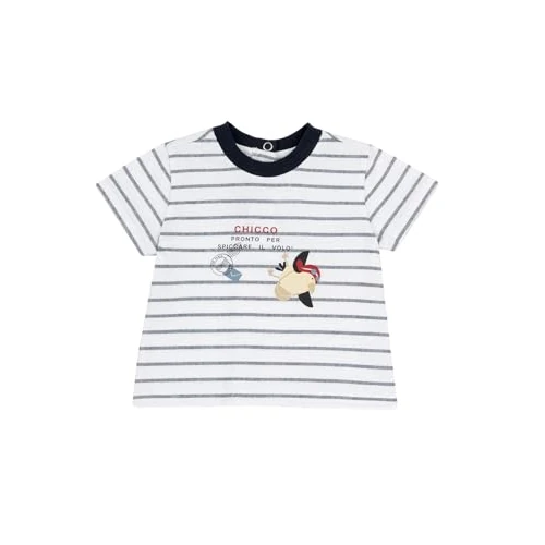 Chicco, T-Shirt Bambino, Maglietta Bambina a Maniche Corte, in Morbido Cotone, Designed in Italy, Abbigliamento Neonato 0-24 Mesi e Bambini