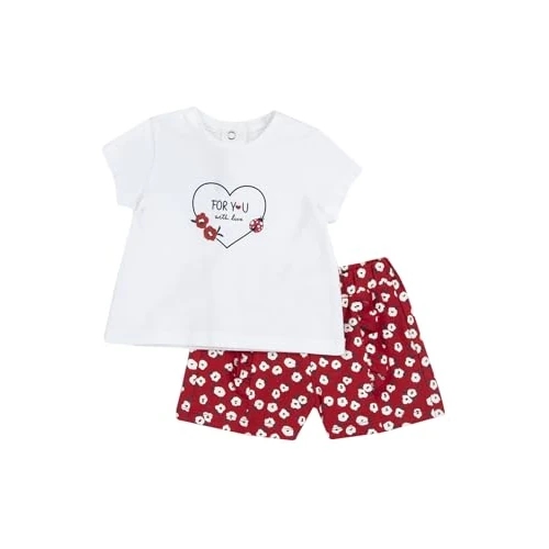 Limited-time offer: Chicco, Children's Set Consisting of T-Shirt and Shorts with Cute Patterns, Designed in Italy, Baby Clothes 0-24 Months, Gift Ideas for Birth from 13.89 GBP to 13.89 GBP (save 0%)