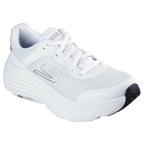 Offerta a tempo: Skechers Max Cushioning Endeavour Canova Sneaker da Donna, Bianco/Nero, 39 EU - 25% da 79.95 € a 59.96 €