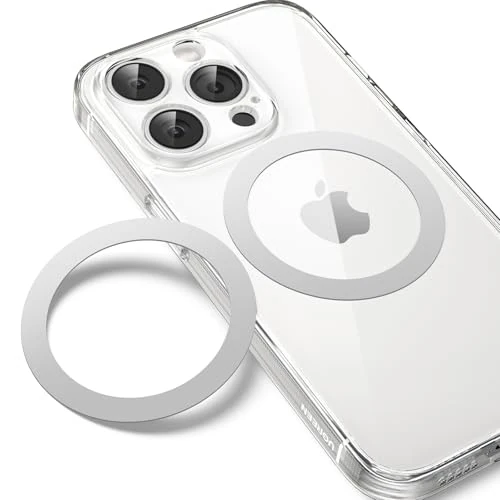 Offerta a tempo: UGREEN Anello Universale Magnetico da Attaccare al Supporto e Accessori MagSafe, Compatibile con iPhone 17 Pro Max Air/16/15/14, Galaxy S25/S24 etc, 2 Pezzi,Argento - 30% da 9.99 € a 6.99 €