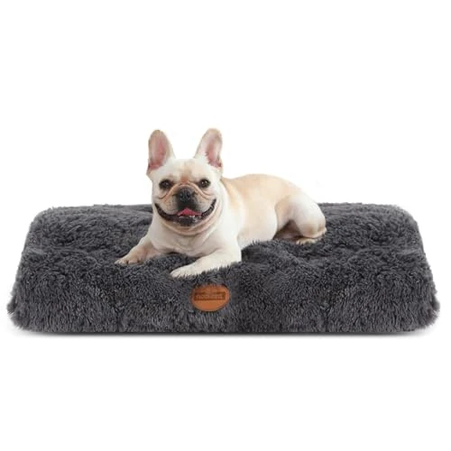 Oferta limitada: Nobleza Cama para Perros Medianos, Lavable, Peluche Largo, Suave y Esponjoso, Antideslizante, Gris Oscuro, 80x50cm de 22.99 € a 19.54 € (ahorro 15%)