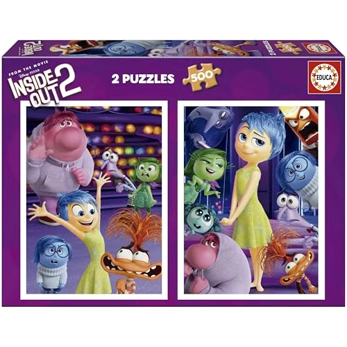 Offerta a tempo: Educa - Puzzle 2x500 Inside Out 2. A partire da 11 anni (20101) - 40% da 14.99 € a 8.99 €