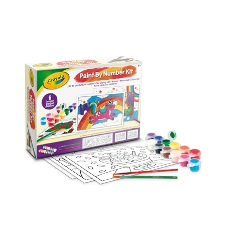 Offerta a tempo: CRAYOLA - Set Dipingi con i Numeri, con Tempere Lavabili e Pennelli, Attività Creativa per Bambini, dai 5 anni in sù, 04-2949 - 20% da 9.99 € a 7.99 €